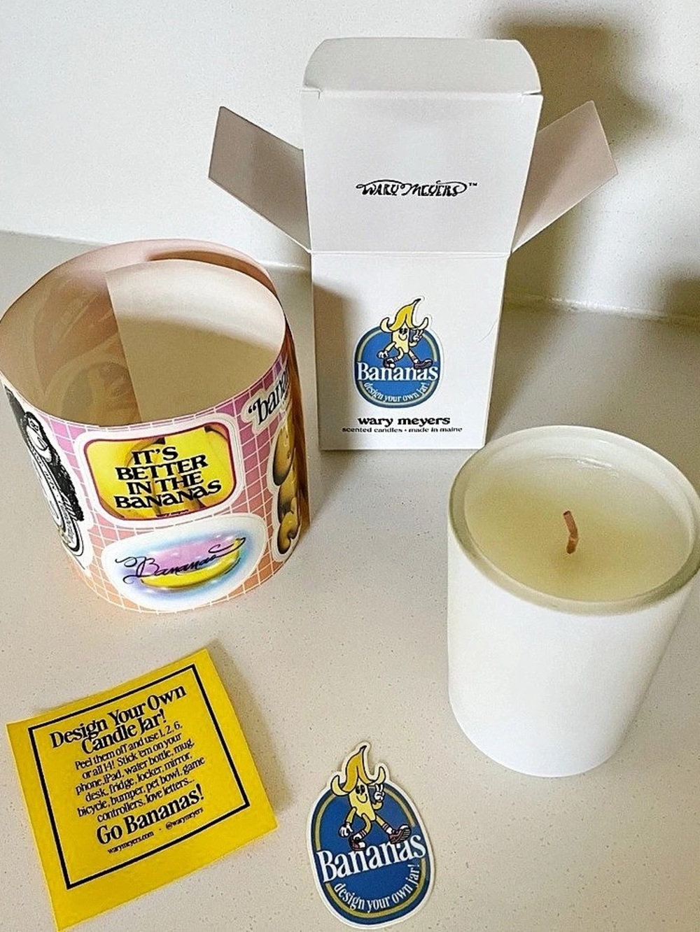 BANANAS! Scented Candle by Wary Meyers